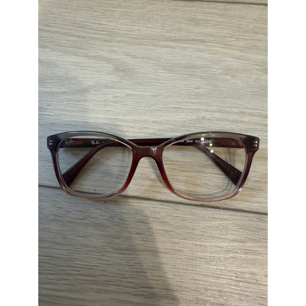 Ray-Ban RB5362 5835 Eyeglasses Frames Only Square Red Clear 54-17-140